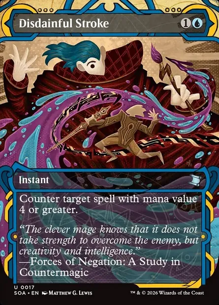 Disdainful Stroke, Magic card SOA 17 — Secrets of Strixhaven Mystical Archive set