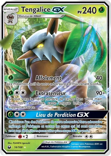 Tengalice GX, carte Pokémon CES 14 — extension Tempête Céleste