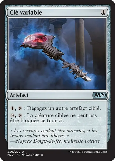 Clé variable, carte Magic M20 230 — extension Core Set 2020