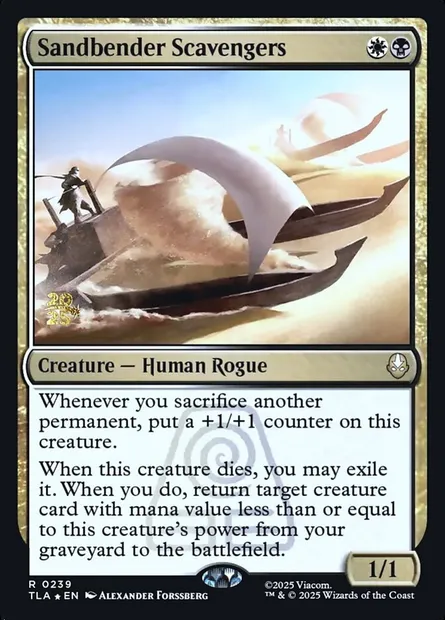 Pillards maîtres du Sable, carte Magic PTLA 239s — extension Avatar: The Last Airbender Promos