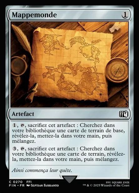 Mappemonde, carte Magic FIN 270 — extension Final Fantasy