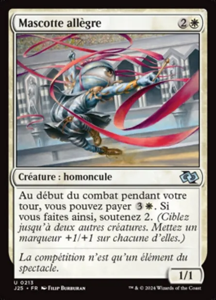 Mascotte allègre, carte Magic J25 213 — extension Foundations Jumpstart