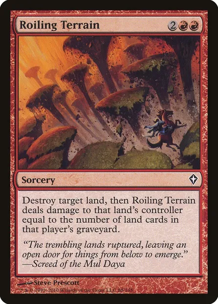 Roiling Terrain, Magic card WWK 88 — Worldwake set