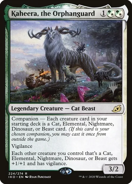 Kaheera, the Orphanguard, Magic card PIKO 224p — Ikoria: Lair of Behemoths Promos set