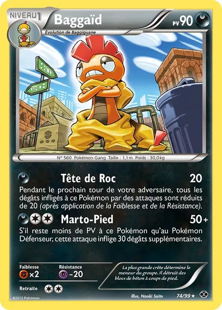 Baggaïd, carte Pokémon NXD 74 — extension Destinées Futures