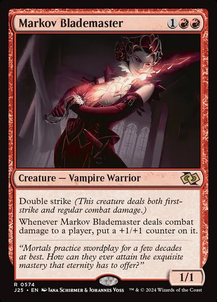 Markov Blademaster, Magic card J25 574 — Foundations Jumpstart set