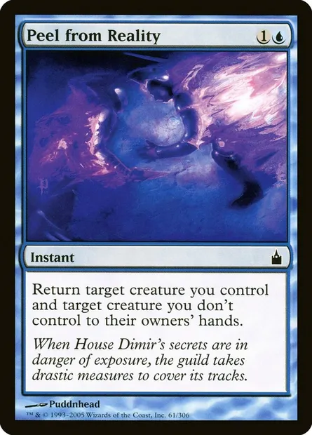 Peel from Reality, Magic card RAV 61 — Ravnica: City of Guilds set