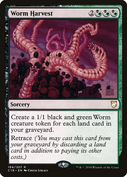Worm Harvest, Magic card C18 194 — Commander 2018 set