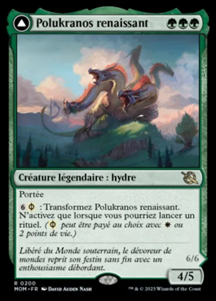 Polukranos renaissant // Polukranos, machine de ruine, carte Magic MOM 200 — extension L'invasion des machines