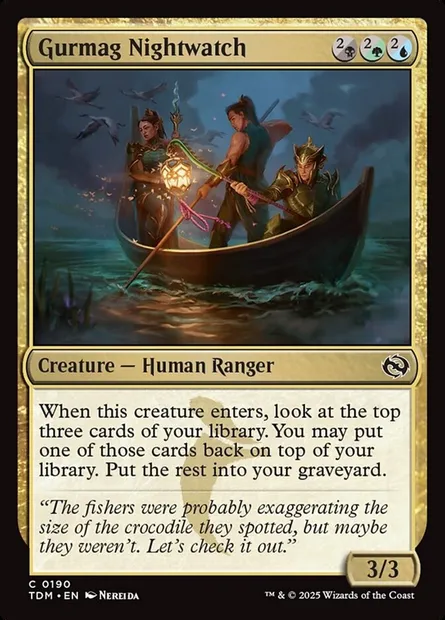 Gurmag Nightwatch, Magic card TDM 190 — Tarkir: Dragonstorm set