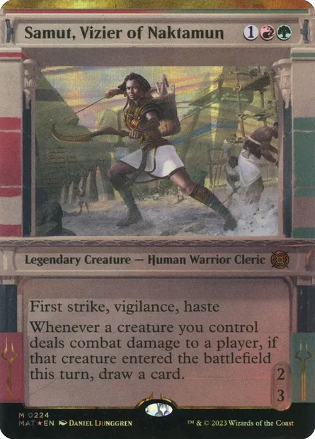 Samut, vizir de Naktamon, carte Magic MAT 224 — extension L'invasion des machines : le jour d'après