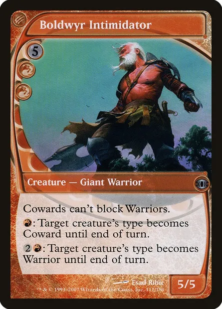 Boldwyr Intimidator, Magic card FUT 111 — Future Sight set