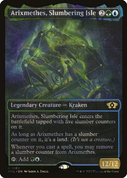 Arixmethes, Slumbering Isle, Magic card MUL 162 — Multiverse Legends set
