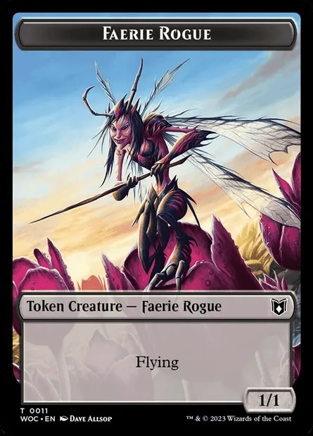 Faerie Rogue, Magic card TWOC 11 — Wilds of Eldraine Commander Tokens set
