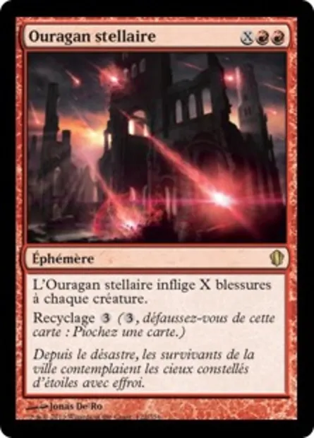 Ouragan stellaire, carte Magic C13 122 — extension Commander 2013