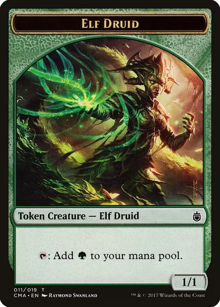 Elf Druid, carte Magic TCMA 11 — extension Commander Anthology Tokens