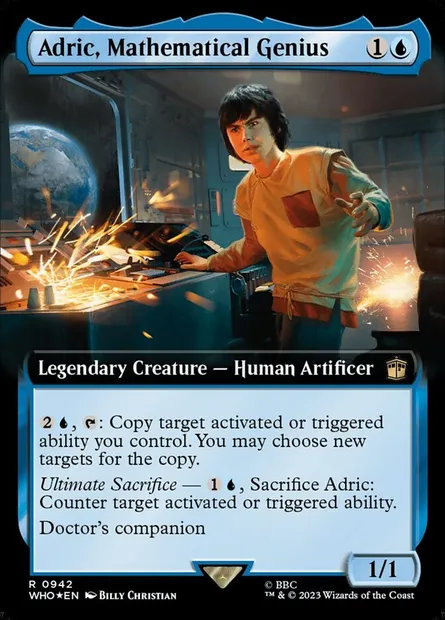 Adric, Mathematical Genius, Magic card WHO 942 — Doctor Who set