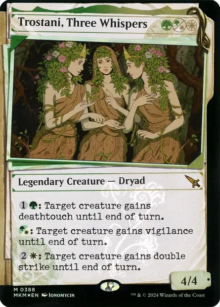 Trostani, Three Whispers, Magic card MKM 388 — Murders at Karlov Manor set