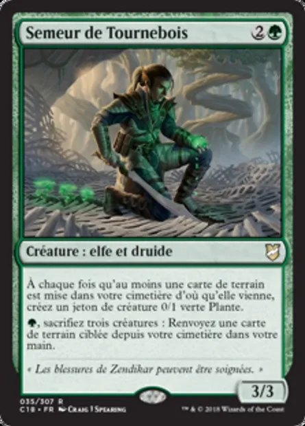 Semeur de Tournebois, carte Magic C18 35 — extension Commander 2018
