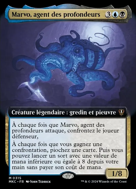 Marvo, agent des profondeurs, carte Magic MKC 315 — extension Murders at Karlov Manor Commander