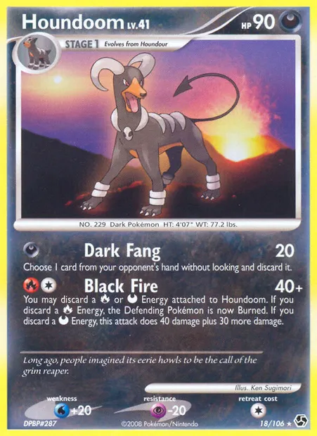 Houndoom, Pokémon card GE 18 — Great Encounters set