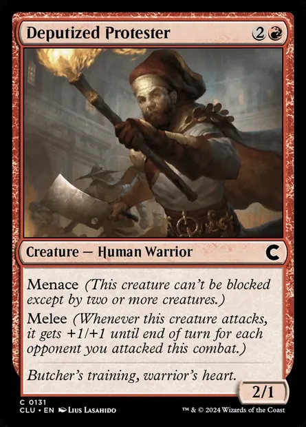 Deputized Protester, Magic card CLU 131 — Ravnica: Clue Edition set