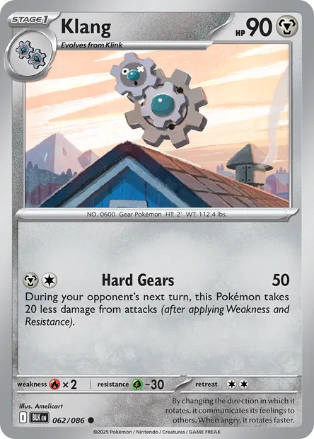 Klang, Pokémon card BLK 062 — Black Bolt set