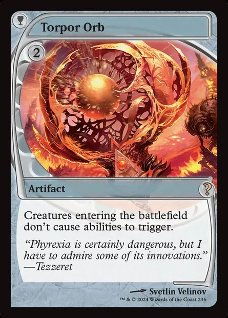 Torpor Orb, Magic card MB2 236 — Mystery Booster 2 set