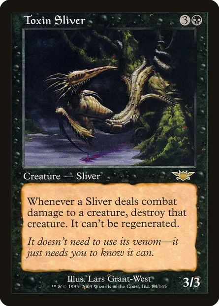 Toxin Sliver, Magic card LGN 84 — Legions set