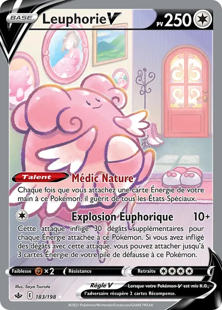 Leuphorie V, carte Pokémon CRE 183 — extension Règne de Glace