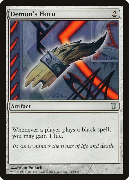 Corne de démon, carte Magic DST 116 — extension Sombracier