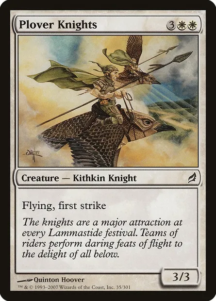 Plover Knights, Magic card LRW 35 — Lorwyn set