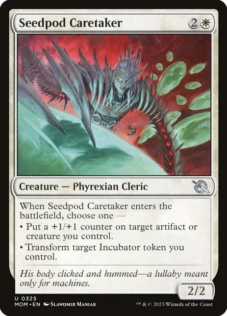Seedpod Caretaker, Magic card MOM 325 — March of the Machine set