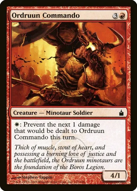 Ordruun Commando, Magic card RAV 137 — Ravnica: City of Guilds set