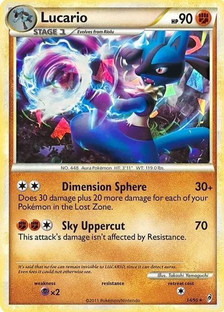Lucario, carte Pokémon TDX 014-2 — extension Theme Deck & Blisters Exclusives