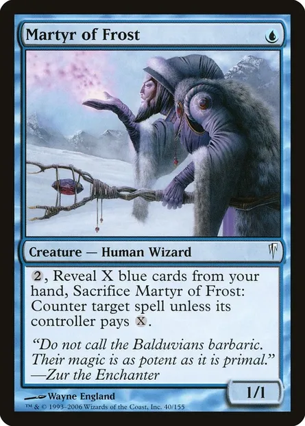 Martyr au givre, carte Magic CSP 40 — extension Souffle glaciaire