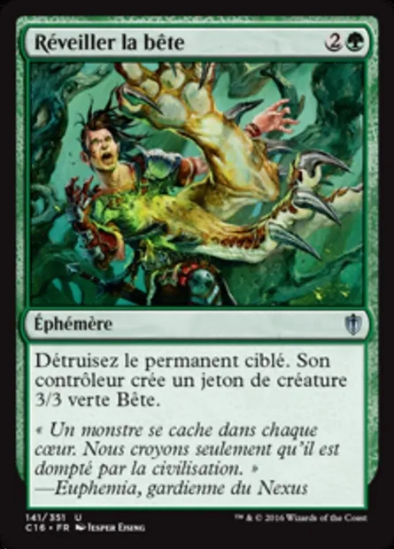 Réveiller la bête, carte Magic C16 141 — extension Commander 2016
