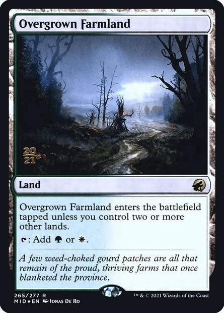 Terre agricole envahie, carte Magic PMID 265s — extension Innistrad: Midnight Hunt Promos