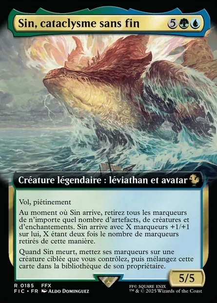 Sin, cataclysme sans fin, carte Magic FIC 185 — extension Final Fantasy Commander