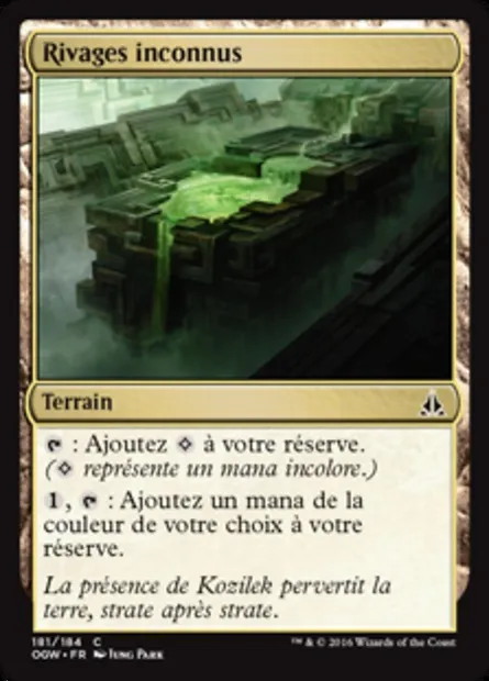 Rivages inconnus, carte Magic OGW 181 — extension Le serment des Sentinelles