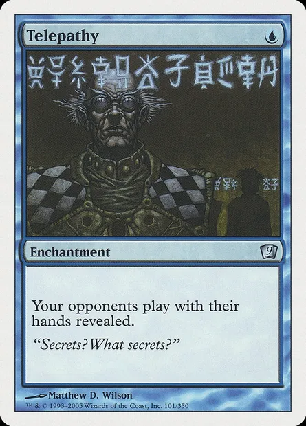 Telepathy, Magic card 9ED 101 — Ninth Edition set
