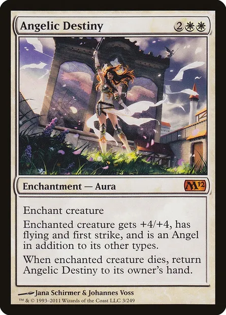 Angelic Destiny, Magic card M12 3 — Magic 2012 set