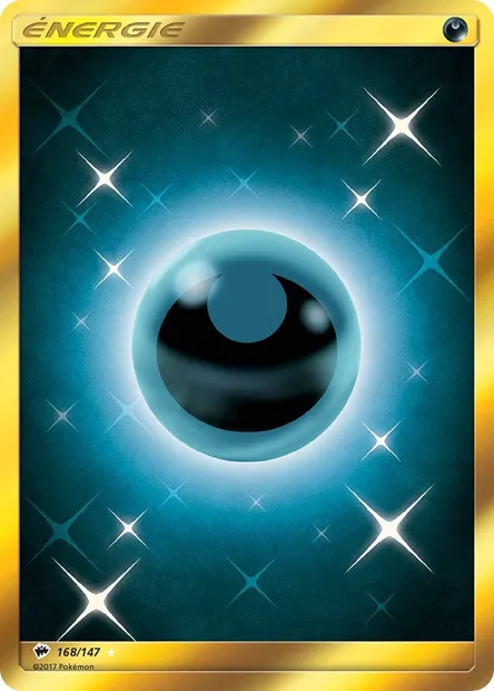 Énergie Obscurité, carte Pokémon BUS 168 — extension Ombres Ardentes