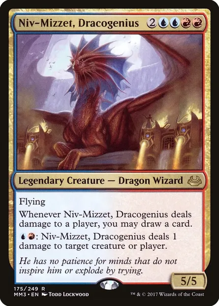 Niv-Mizzet, Dracogenius, Magic card MM3 175 — Modern Masters 2017 set