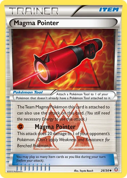 Magma Pointer, Pokémon card DCR 24 — Double Crisis set