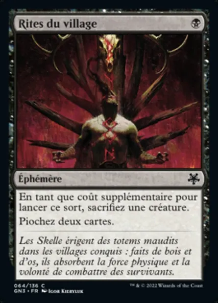 Rites du village, carte Magic GN3 64 — extension Game Night: Free-for-All