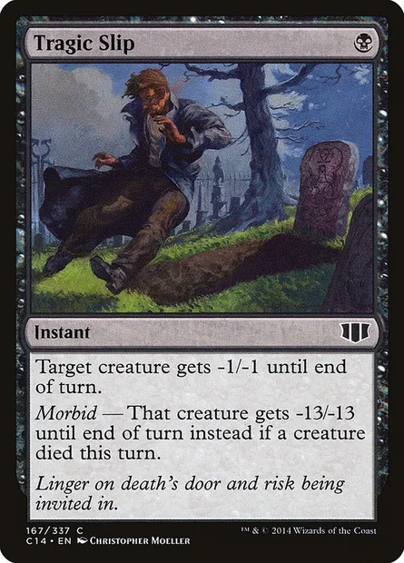 Tragic Slip, Magic card C14 167 — Commander 2014 set