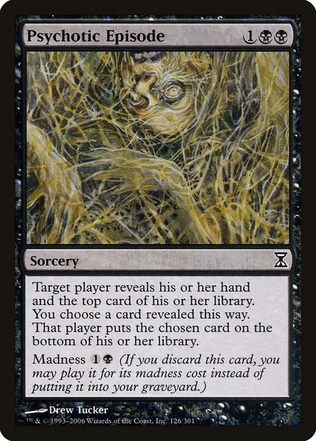 Épisode psychotique, carte Magic TSP 126 — extension Spirale Temporelle
