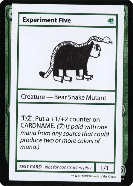 Experiment Five, carte Magic CMB2 73 — extension Mystery Booster Playtest Cards 2021