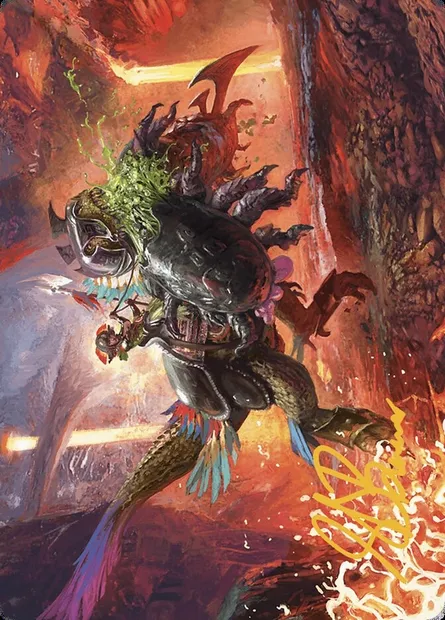 Triumphant Chomp // Triumphant Chomp, Magic card ALCI 21 — The Lost Caverns of Ixalan Art Series set